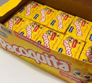 Paçoquita Quadrada Embalada Display De 1Kg Com 50 Unidades De 20g