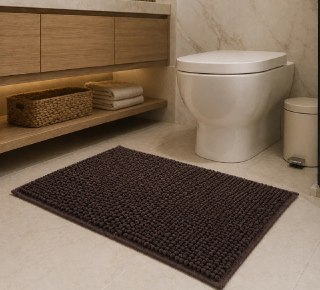 Kit Jogo 4 Tapete Microfibra Antiderrapante 58x38cm