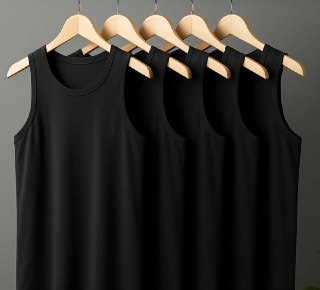 Kit 5 Camiseta Regata Lisa Malha Dry