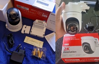 Mercusys MC510 Câmera de Segurança Wi-Fi Externa 2K 3MP Rotação 360 Visão Noturna