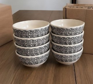 Kit 8 un Tigela Bowl Ecológico 300ml