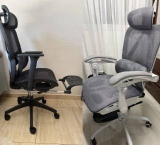Cadeira Presidente Ergonômica Giratória, Reclinável, Apoio 3D - Python Fly