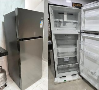 Geladeira LG Frost Free Inverter 395L Duplex Inox