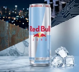 Red Bull Energético Zero Sem Açúcar 355ml - 4 latas