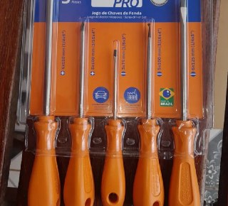 Kit Jogo Chaves Fenda Phillips 5 Peças