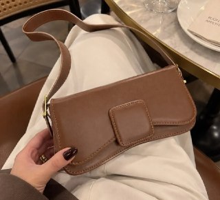 Bolsa Baguete De Ombro Compacta Casual