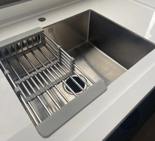 Cuba Gourmet Cozinha 60x45cm Aço Inox Escovado Com Escorredor Regulável