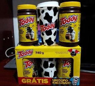 Kit 2 Achocolatados Pó Original Toddy 740g + Copo Exclusivo