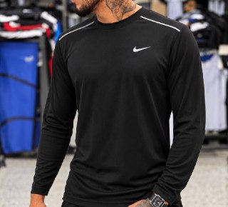 Camiseta Dri-fit Nike Manga Longa Uv Miler