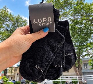 Kit com 6 Pares Meias Sapatilha Lupo