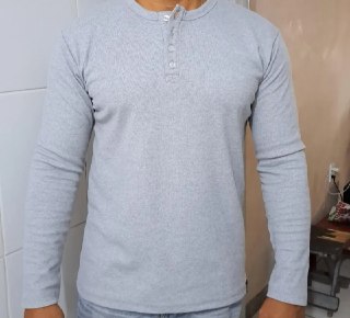 Camiseta Henley Slim Fit - Opções de Cores