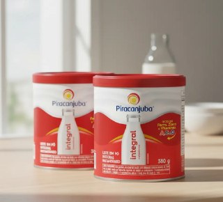 Leite em Pó Integral Instantâneo Piracanjuba Lata 380g